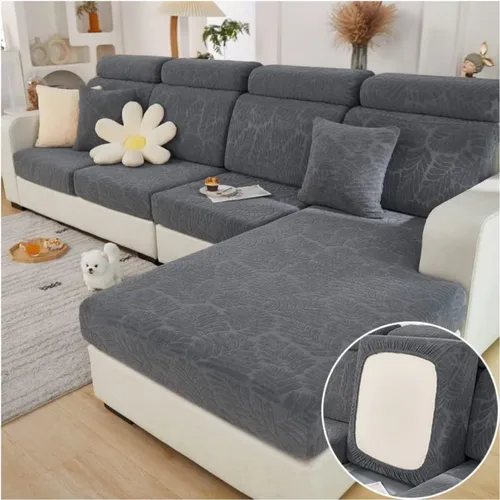 Miniatura 24 de Funda mágica universal para interior de sofá, funda de sofá resistente al desgaste, funda de sofá modular en forma de L, diván con cojín separado