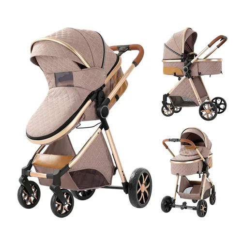 Miniatura 10 de Cochecito de bebé 2 en 1 con función de cochecito, plegable, portátil, cómodo, para bebés de 0 a 36 meses (negro)