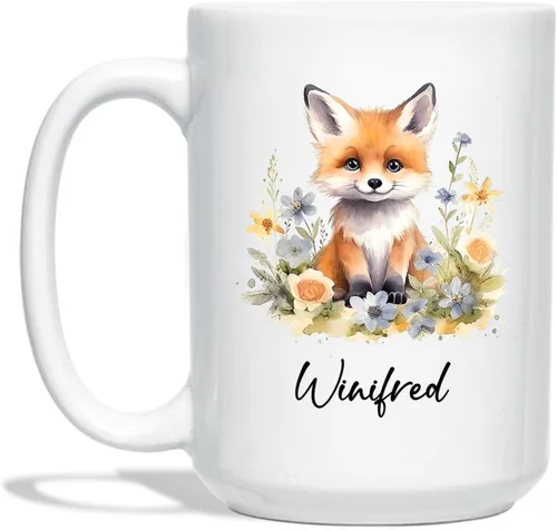 Miniatura 13 de Taza de café de bisonte personalizada de 11 onzas y 15 onzas, taza de té blanca de bisonte bebé, regalos para niñas, niños, niñas, niños, mejores