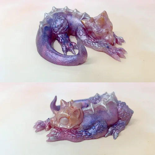 Miniatura 4 de Molde de silicona de resina epoxi 3D de dragón de calavera mágica para manualidades de azúcar de fondant, decoración de pasteles, arcilla