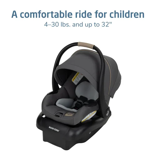 Miniatura 2 de Maxi-Cosi Mico Pro Asiento de automóvil infantil para bebé con base, silla ventilada, almohadilla suave para reposacabezas, pestillo de fácil