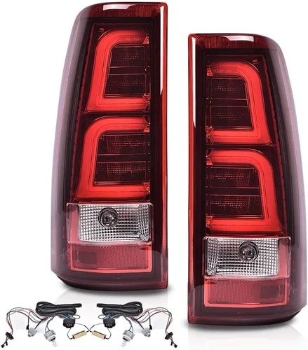 Miniatura 11 de PIT66 Luces traseras compatibles con Chevy Silverado 1500 2500 3500 2003 2004 2005 2006, conjunto de lámpara de luz trasera LED izquierda y derecha