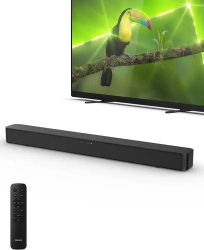 Philips Barra de sonido B4000 para TV, sonido de 2.0 canales, audio BT LE, fácil configuración, EasyLINK, Roku TV Ready, control remoto