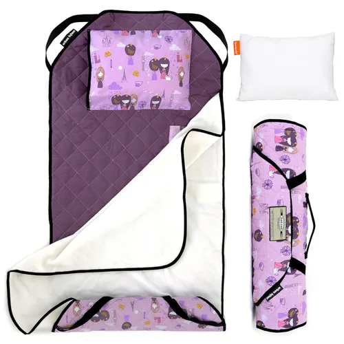 Miniatura 24 de Urban Infant Tot Cot Tapete de Siesta para Niños - Tapete de Siesta para Niños Pequeños Guardería Preescolar Cubierta de Ropa de Cama con Manta