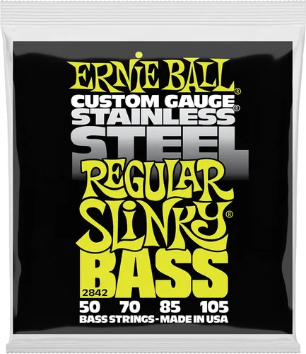Miniatura 4 de Ernie Ball Extra Slinky - Cuerdas para bajo de acero inoxidable, calibre 40-95 (P02845)