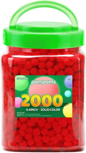 Miniatura 17 de Eppingwin 90 PCS Pompones Multicolores, Pompones Suaves de 1.5 Pulgadas para Manualidades, Colores Surtidos Pompones Grandes para Artes