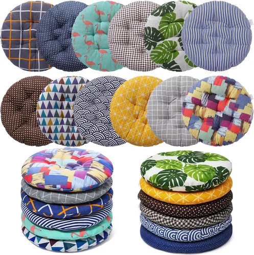 Miniatura 7 de Geetery 12 Piezas de Almohadas de Suelo para Aula, Cojines Cuadrados en Masa para Silla de Piso, Escuela, Jardín de Infantes, Rincón de Lectura