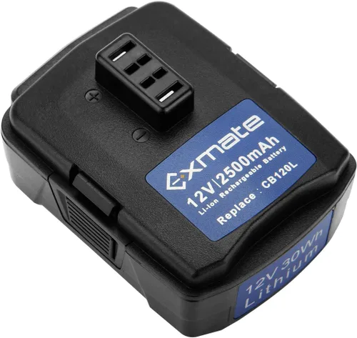 Exmate Batería de repuesto de 2.5Ah 12V para RYOBI CB120L CB121L BPL-1220 130503001 130503005, batería de litio Ryobi de 12 V (no para CB120N)