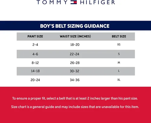 Miniatura 6 de Tommy Hilfiger Cinturón de vestir reversible para niños, Negro