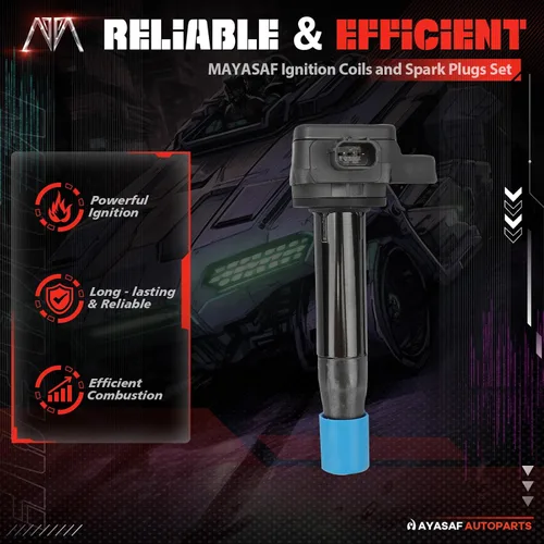 Miniatura 5 de Juego de 6 bobinas de encendido y bujías UF603 para Acura 2009-2012 RL, 2009-2014 TL, 2010-2014 TSX, para Honda Accord 2008-2012, Accord Crosstour