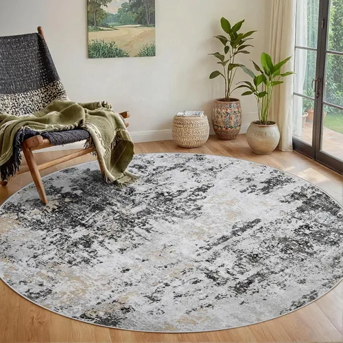 Miniatura 25 de 5x7 Area Rugs for Living Room Rug Washable: Abstract Rug for Dining Room Bedroom Carpet Non Slip 5 by 7 Indoor Modern Nursery Home Office Beige