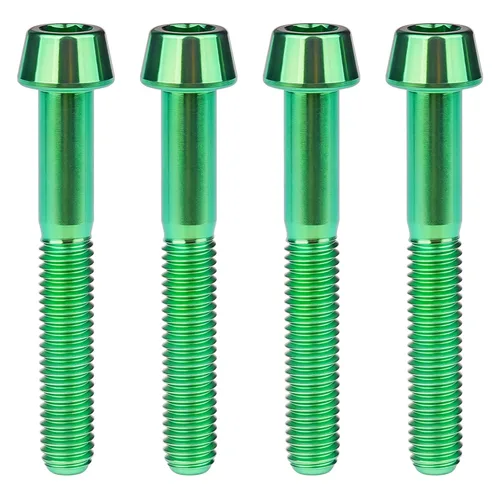 Miniatura 10 de Titanio Ti M6 x 10 16 18 20 25 30 35 40 45 50 55 60 2.559 in Allen - Tornillos hexagonales de 2.559 in, tornillos cónicos, paquete de 4
