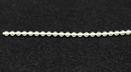 Miniatura 3 de FQTANJU Cordón de cadena con cuentas enrollables, cadena de plástico beige transparente de 10 yardas, repuesto para persianas romanas, cuerda