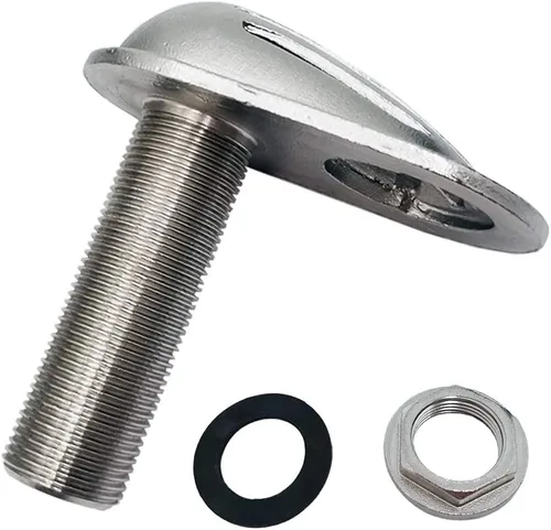 Miniatura 3 de SHENGHUISS 316 Stainless Steel Boat Intake Strainer Threaded Thru-Hull Water Pick-up Inlet Filter Scoop with Rubber Washer Gaskets(1-1/4" & 3/4")
