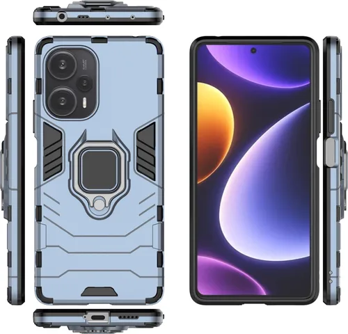 Miniatura 24 de Funda para Xiaomi Poco F5 5G, soporte magnético para automóvil para Xiaomi Poco F5 5G 23049PCD8G/Redmi Note 12 Turbo 5G 23049RAD8C0 Case Negro