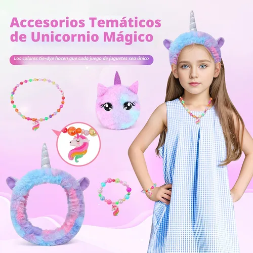 Miniatura 5 de Cherry Tale Juguetes de Unicornio Regalos para Niñas de 4-6 7 8 9 10 Años, Set de Regalos de Cumpleaños para Niñas con Almohada de Estrella con Luz