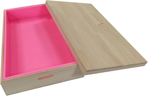 Miniatura 5 de Molde de jabón grande de 35 libras, molde de losa de silicona grande de 555 onzas con tapas de caja de madera, forro de silicona, molde de jabón
