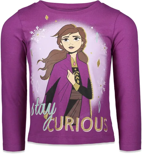 Miniatura 7 de Disney Frozen Princess Anna Elsa - Paquete de 3 camisetas para niñas pequeñas a niños grandes