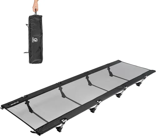 Miniatura 10 de G2 - Catre plegable para camping, catre de viaje duradero, ultraligero para mochileros, senderismo de verano, montañismo, capacidad máxima de carga