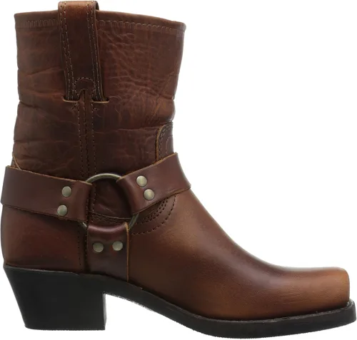 Miniatura 6 de Frye Arnés 8R Botas para mujer hechas de cuero italiano lavado y engrasado con construcción Goodyear Welt, suela de goma y tacón de cuero apilado