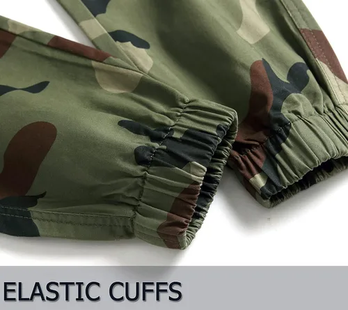 Miniatura 6 de LOKTARC Pantalones deportivos tipo cargo de camuflaje para niños