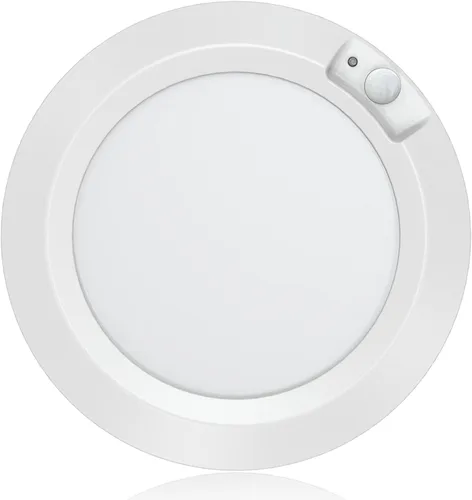 Luces LED de armario con sensor de movimiento para interiores, funciona con pilas, 210LM 6000K, blanco frío para lavandería, escalera, pasillo,