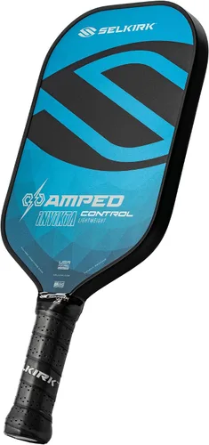 Miniatura 6 de Selkirk Sport Amped Control Pickleball Paddle Precision & Control Fiberglass Pickleball Paddles 16mm X5 Core Made in USA Gris Ligero