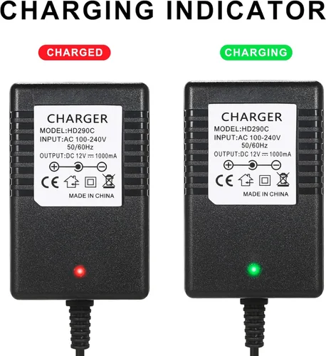 Miniatura 2 de Cargador de 12 V para Kidzone Bumper Car, Cargador de batería de 12 V para juguetes de paseo, cargador para carro eléctrico de niño, cargador