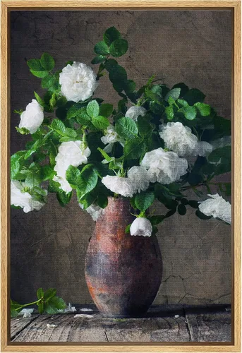 Miniatura 120 de SIGNFORD Lienzo impreso para pared, acuarela, floral, retro, abstracto, naturaleza, desierto, ilustraciones florales botánicas, arte moderno