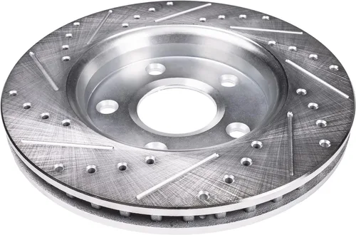 Miniatura 8 de Detroit Axle - Rotores de freno para Ford 2013-2019 Explorer Taurus Flex Lincoln MKT MKS, rotores de freno de disco ranurados perforados de repuesto