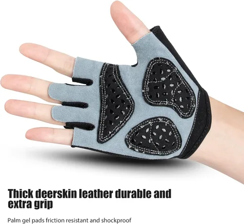 Miniatura 2 de OZERO Guantes de ciclismo sin dedos para hombres y mujeres guantes de bicicleta de montaña para montar entrenamiento motocicleta