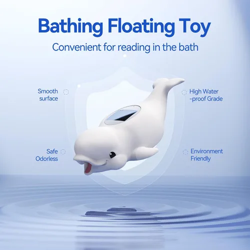 Miniatura 6 de Doli Yearning Termómetro de baño para bebés recién nacidos y bebés, monitor digital flotante de temperatura del agua con temporizador y pantalla