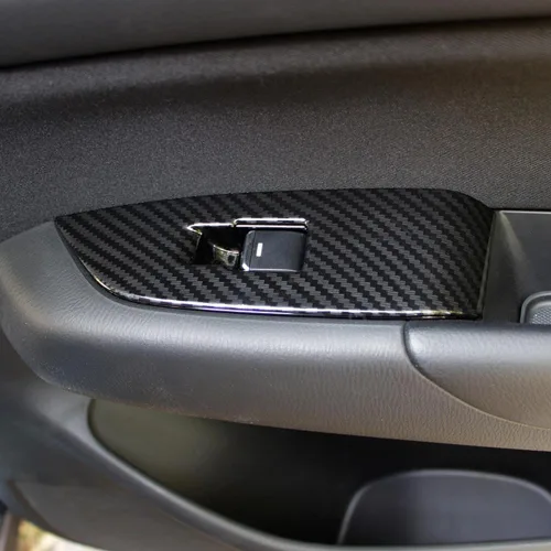 Miniatura 6 de AOKIO Cubierta del Panel del Interruptor de Ventana de Puerta Interior Moldura del Botón de Control de Cerradura de Puerta para Accesorios Mazda CX5