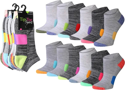 Miniatura 26 de Tipi Toe Women’s 12 Pack Cushioned Low Cut Socks – Breathable, Moisture-Wicking Athletic Comfort for Running & Daily Wear