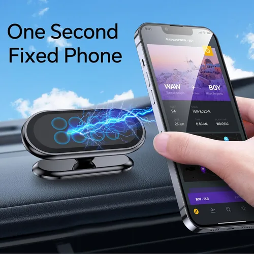 Miniatura 4 de 【Paquete de 2】 Soporte magnético para teléfono para automóvil, [Imán súper fuerte] [con 4 placas de metal] Soporte de teléfono celular