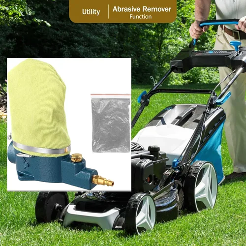 Miniatura 4 de Limpiador de bujías, limpiador de bujías neumáticas eléctricas, herramienta de limpieza de arena de aire para automóvil con carburo de silicio
