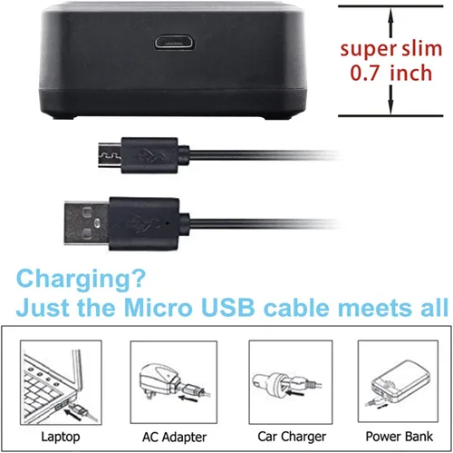 Miniatura 2 de Kastar LP-E17 LED2 Cargador de batería USB compatible con Canon LP-E17 LPE17, LP-E17H LPE17H, LP-E17HF LPE17HF, batería 9967B02, Canon BG-E18
