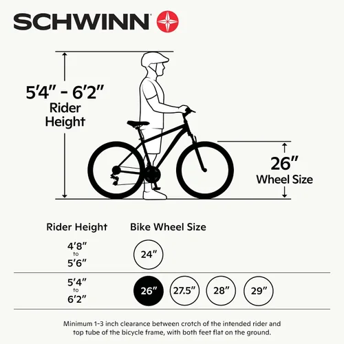 Miniatura 6 de Schwinn Suburban Bicicleta de confort para adultos, hombres y mujeres, ruedas de 26 pulgadas, transmisión de 7 velocidades, marco de aluminio de 16