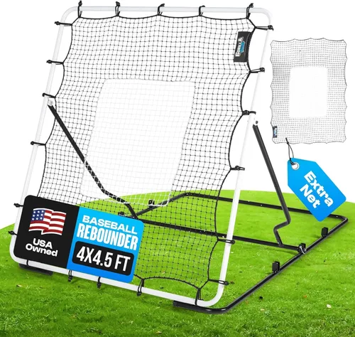 Miniatura 5 de Baseball & Softball Rebounder Net – Adjustable Pitching Trainer for Accuracy, Throwing, and Fielding – Durable Training Equipment for Youth & Adults