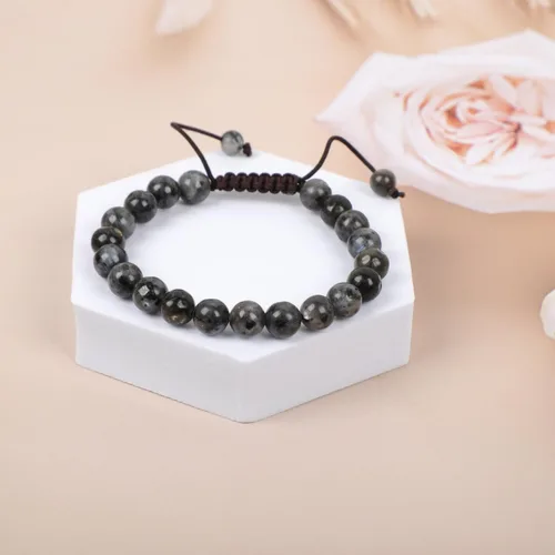 Miniatura 10 de AD Beads Pulseras de piedras preciosas unisex de 0.315 pulgadas (0.315 in), macramé curativo ajustable de 7 a 9 pulgadas Usa esta pulsera