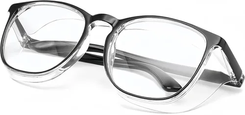 Miniatura 18 de Elegantes gafas de seguridad para mujeres y niñas, gafas anti-vaho, gafas protectoras, gafas transparentes Azul + rosa