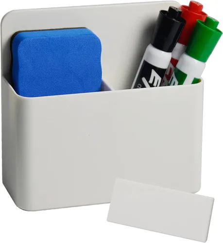 EODVICS Soporte magnético para marcadores con divisor ajustable, organizador de marcadores de borrado en seco resistente para pizarra blanca,