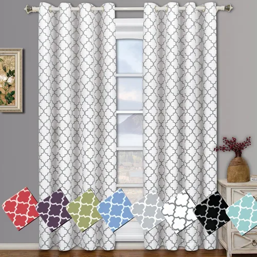 Miniatura 4 de Panel de cortina Meridian Blackout para ventana, par de paneles/conjunto de 2, por Royal Hotel