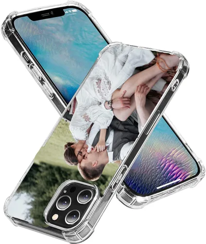 Miniatura 2 de LYLBFOF Funda de teléfono personalizada con imagen personalizada para iPhone 17, 16, 15, 14, 13, 12, 11 Air Pro Max Mini Plus, resistente a