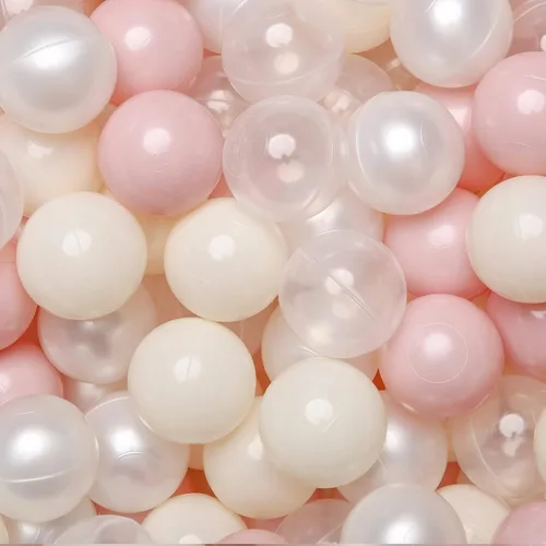 TRENDPLAY Pelotas de Plástico para Pozos de Pelotas de 2.2 Pulgadas, Paquete de 50 100 200 500 Pelotas Huecas, Perfectas para Piscinas de Bebés Rosa