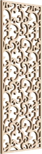 Miniatura 160 de Wheatland Paneles de pared decorativos de madera con calado, 9 3/8 pulgadas de ancho x 24 3/8 pulgadas de alto x 1/4 de alto, nogal