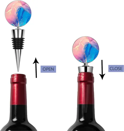 Miniatura 4 de Tapones de vino, tapón para botella de vino, tapón de champán ecológico, tapones de vino de silicona de aleación de zinc reutilizables