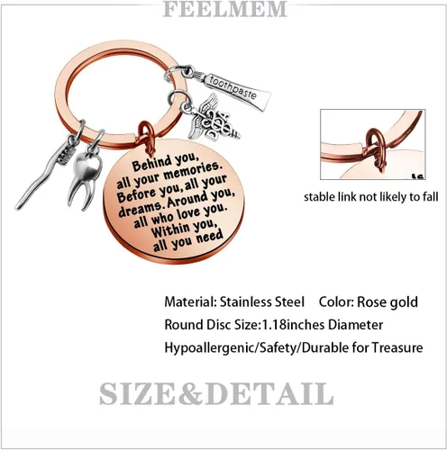 Miniatura 2 de Feelmem - Llavero con texto en inglés "Future Dentist Gift