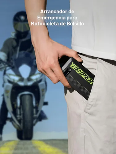 Miniatura 2 de YESPER Arrancador portátil, Arrancador de motocicleta de pico de 1500A, Caja de arranque para arrancador portátil de auto, Paquete de refuerzo