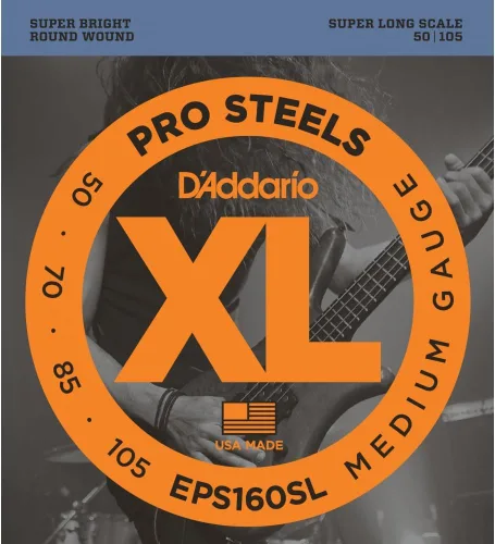Miniatura 13 de D'Addario XL ProSteels - Cuerdas para bajo - EPS170-6SL - 6 cuerdas - Escala súper larga - Luz regular, 32-130